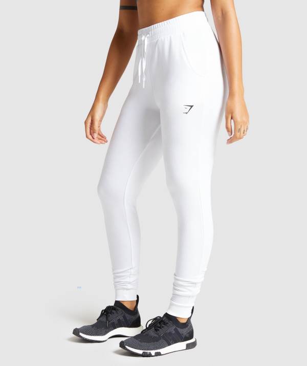 Gymshark Pippa Sport Jogginghose Damen Weiß | 2398EUZCN