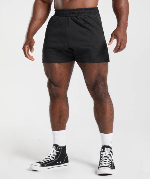 Gymshark Power 5" Kurze Hose Herren Schwarz | 7096UTEPN