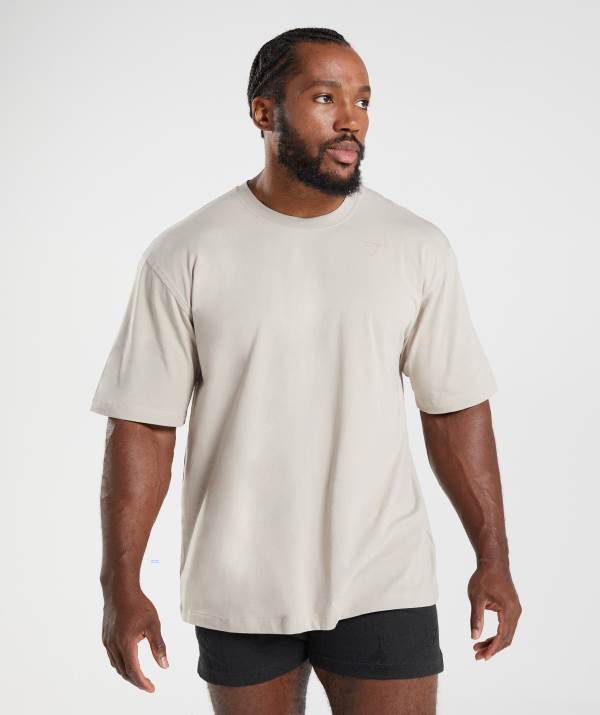 Gymshark Power T-Shirt Herren Grau | 9186EHUVB