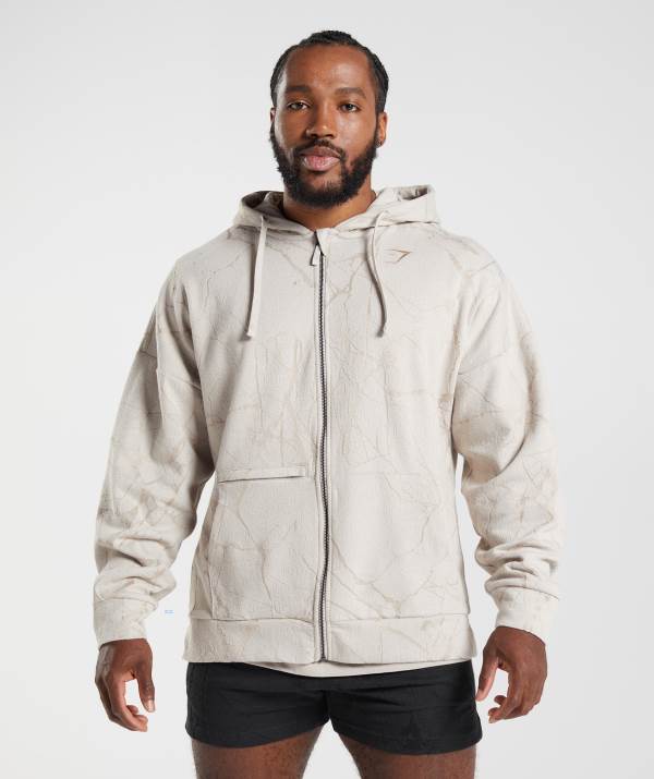 Gymshark Power Zip Hoodie Herren Grau | 1629YVRMF