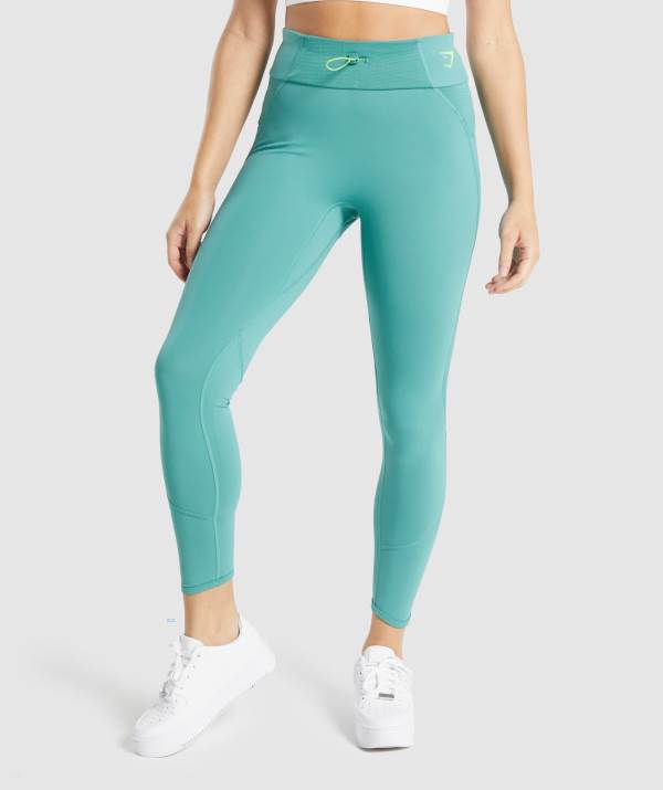 Gymshark Pulse Leggings Damen Türkis | 5426GPKXU
