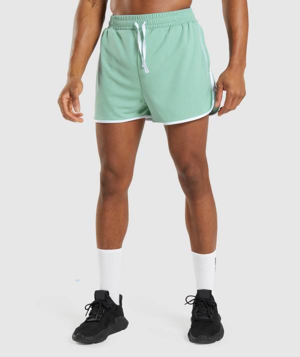 Gymshark Recess 3" Kurze Hose Herren Weiß Blau | 9537WZFJY