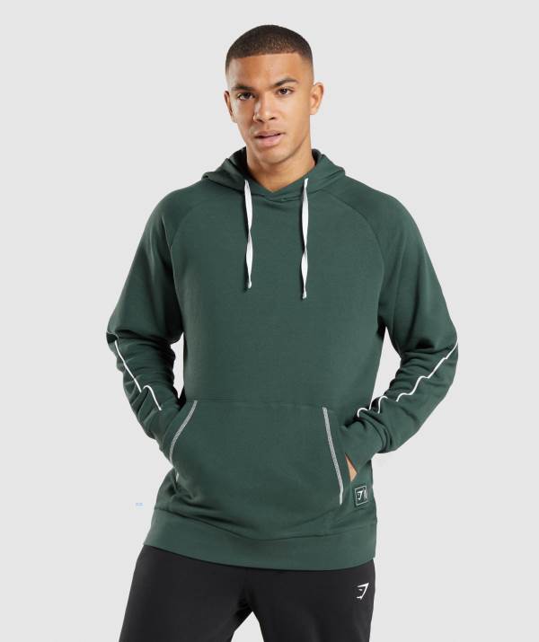 Gymshark Recess Hoodie Herren Schwarz Weiß Grün | 6175ALCFS