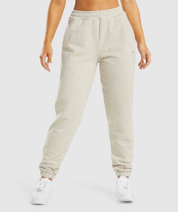 Gymshark Rest Day Sweats Jogginghose Damen Beige | 0456YQPSG