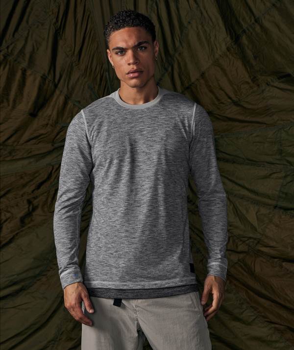 Gymshark Retake Long Sleeve Sweatshirt Herren Helltiefesgrau Grau Grau | 2754DYFTS