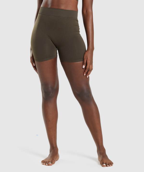 Gymshark Seamless Boxers Unterwäsche Damen Braun | 2745WNDPE
