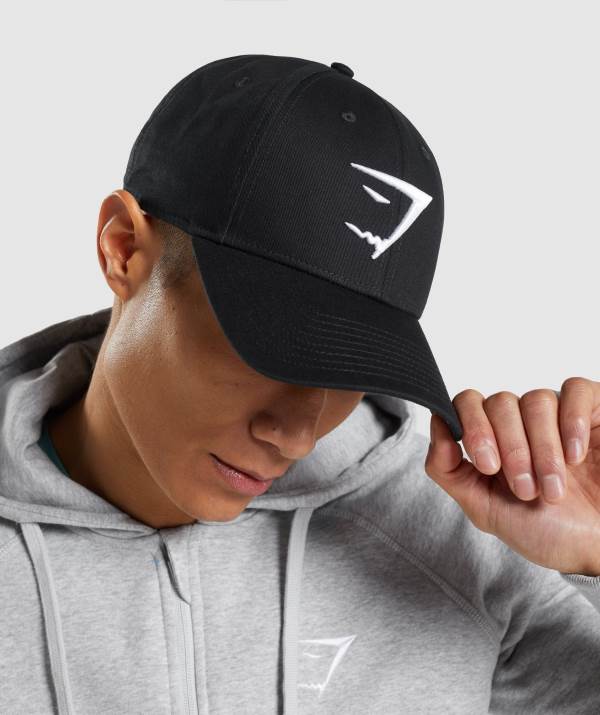 Gymshark Sharkhead Kappen Herren Schwarz | 8359ZHIDA