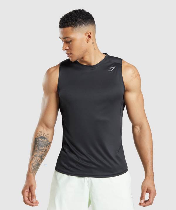 Gymshark Speed Evolve Muskelshirt Herren Schwarz | 6458XFJVZ