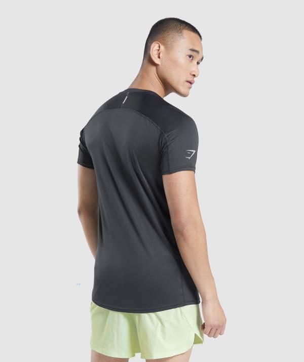 Gymshark Speed Evolve T-Shirt Herren Schwarz | 5280VUJTA