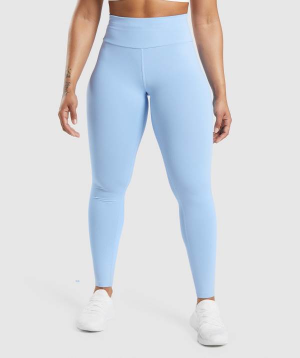 Gymshark Speed Leggings Damen Grau Blau | 2158QJRAI