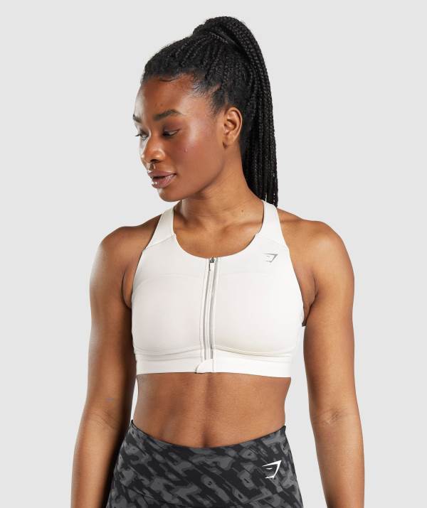 Gymshark Speed Sport BH Damen Weiß | 2105PTBXS