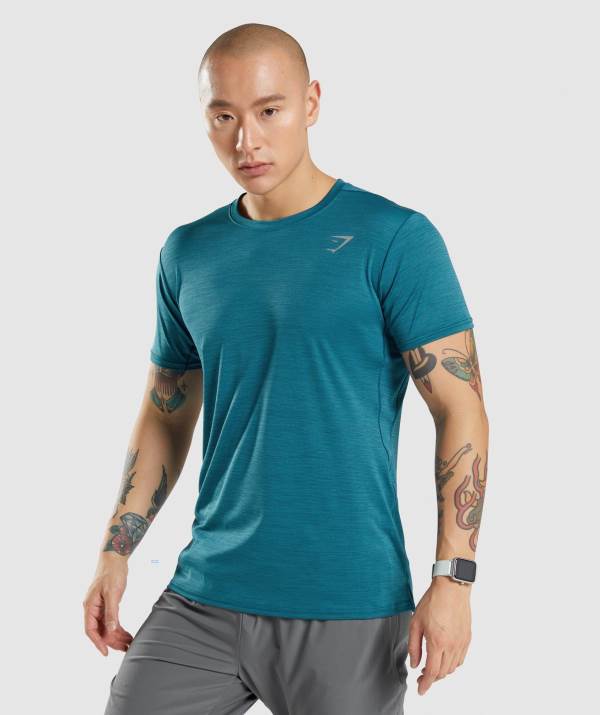 Gymshark Speed T-Shirt Herren Türkis | 7361QCWSJ