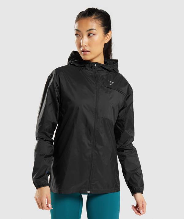 Gymshark Speed Windjacke Damen Schwarz | 3420QPGDX