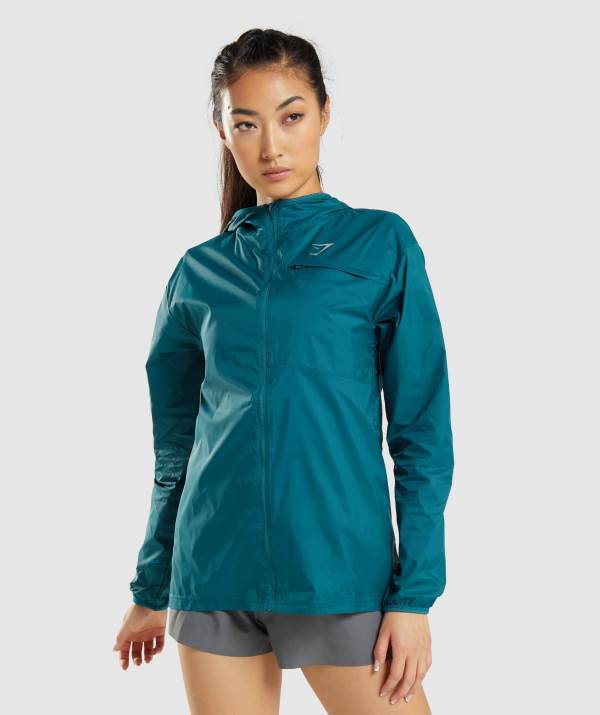 Gymshark Speed Windjacke Damen Türkis | 5946LRIHX