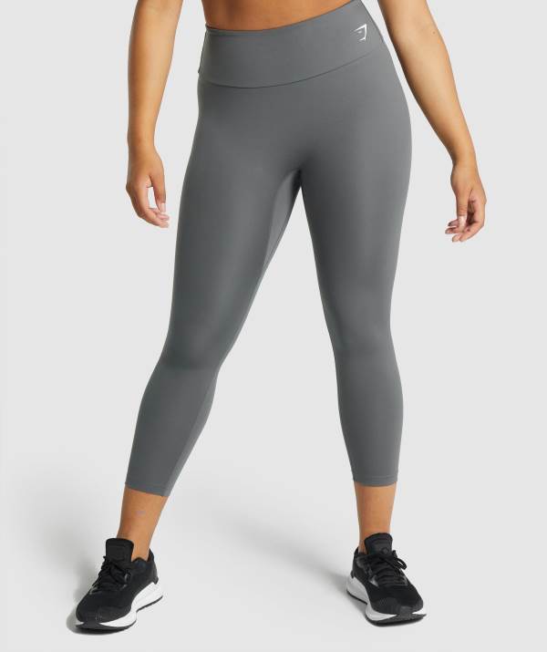 Gymshark Sport 7/8 Leggings Damen Grau Grau | 5921EMKOF