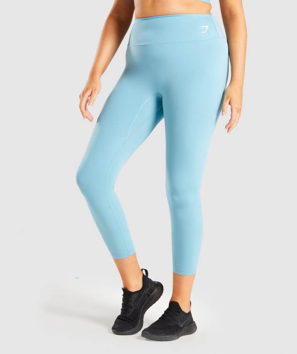 Gymshark Sport 7/8 Leggings Damen Hellblau | 0598BPNOX