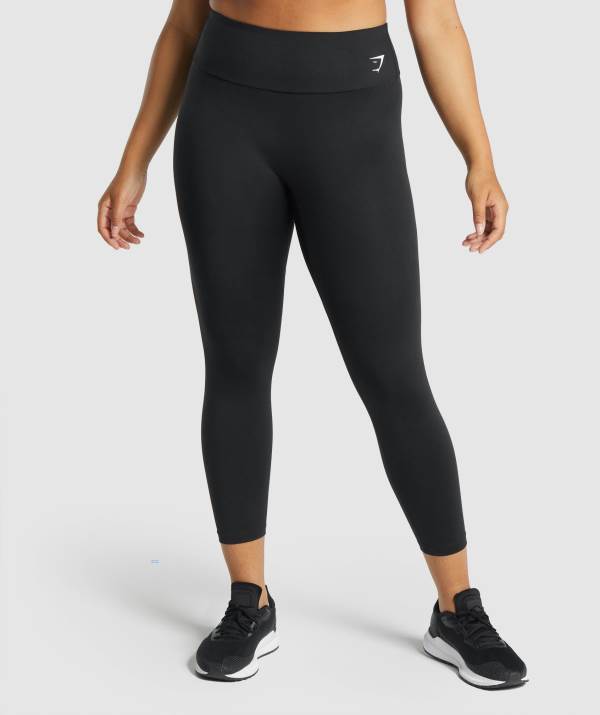 Gymshark Sport 7/8 Leggings Damen Schwarz | 0891JCETD