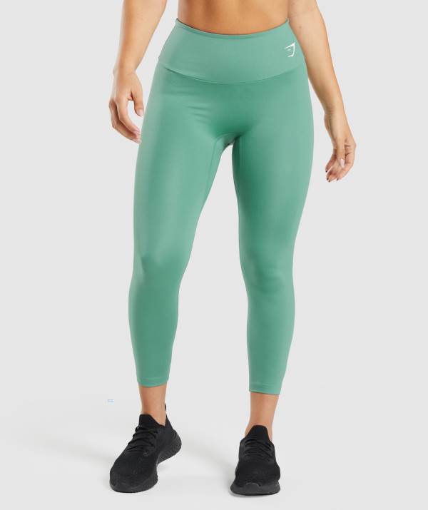 Gymshark Sport 7/8 Leggings Damen Tiefesgrün Grün | 6903DHUVJ