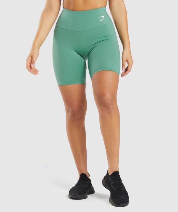 Gymshark Sport Cycling Kurze Hose Damen Tiefesgrün Grün | 2415WGUSZ