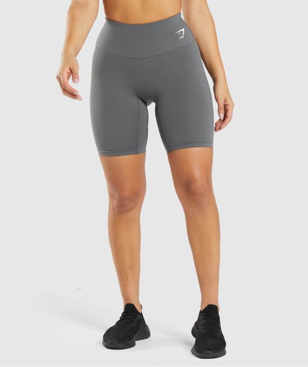 Gymshark Sport Cycling Kurze Hose Damen Grau Grau | 2453DSQFJ