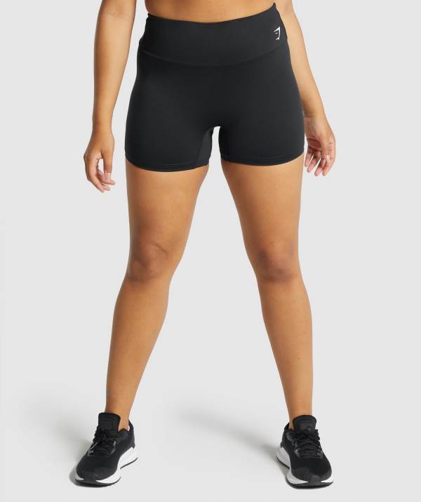 Gymshark Sport Kurze Hose Damen Schwarz | 2396YWTEV