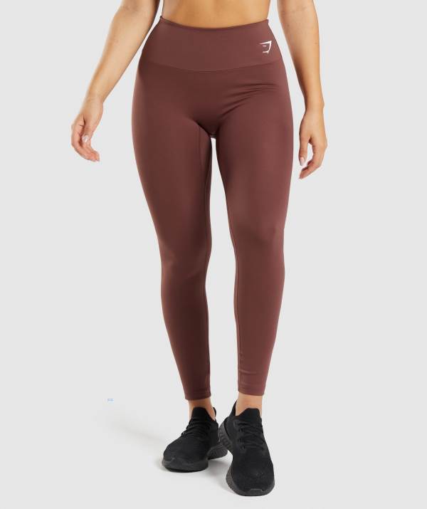 Gymshark Sport Leggings Damen Rosa Braun | 3817XGZKF
