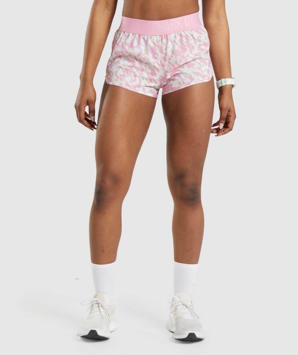 Gymshark Sport Loose Fit Kurze Hose Damen Rosa | 0986INOHV
