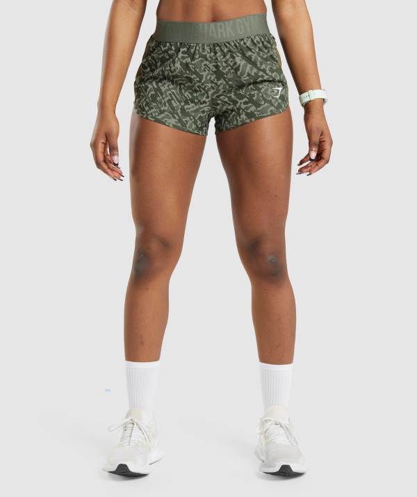 Gymshark Sport Loose Fit Kurze Hose Damen Grün | 1945TIBDM