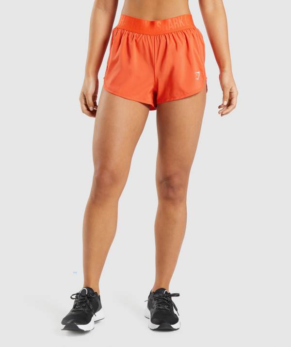 Gymshark Sport Loose Fit Kurze Hose Damen Orange | 8427JOQSY