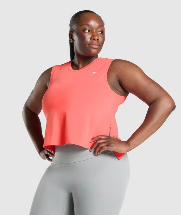 Gymshark Sport Midi Muskelshirt Damen Rosa | 7528RGCNU