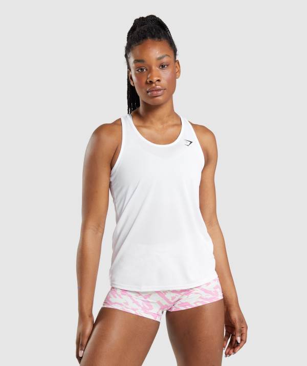 Gymshark Sport Muskelshirt Damen Weiß | 2493KONZA