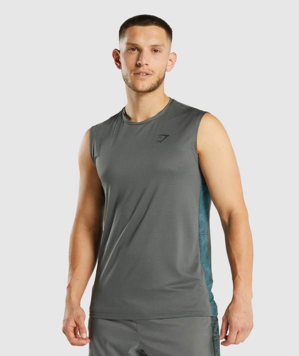 Gymshark Sport Muskelshirt Herren Tiefesgrau | 4159RAUQT