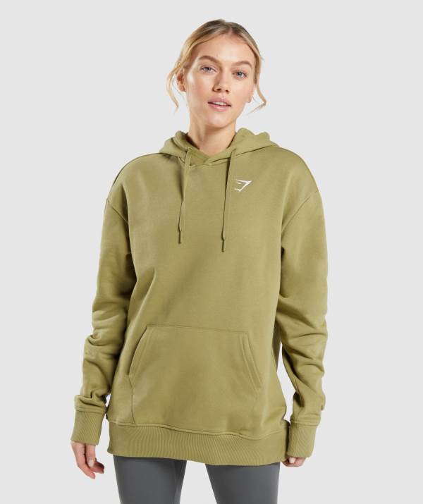 Gymshark Sport Oversized Hoodie Damen Grün | 6193XUWIJ