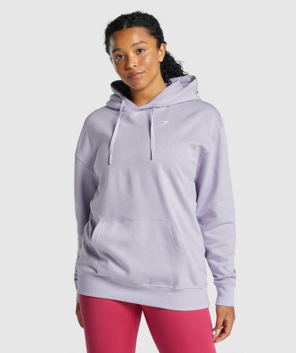 Gymshark Sport Oversized Hoodie Damen Helllila | 3218IOXRW