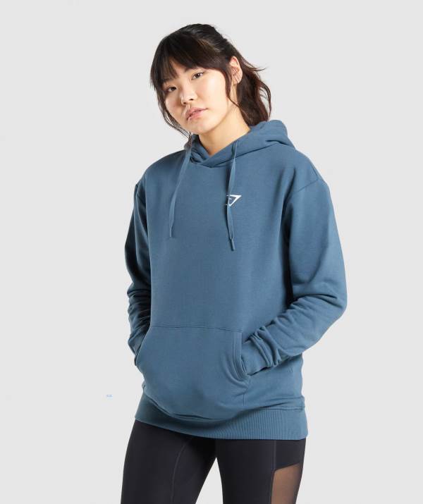 Gymshark Sport Oversized Hoodie Damen Türkis | 7438RUXHW