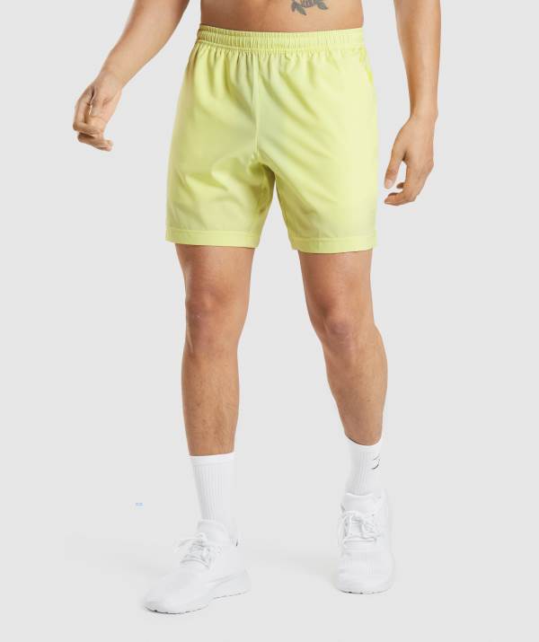 Gymshark Sport Stripe 7" Kurze Hose Herren Grün | 7952NTKWO