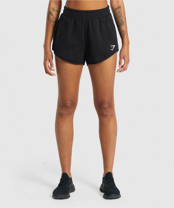 Gymshark Sport Sweat Kurze Hose Damen Schwarz | 6018ASBIX
