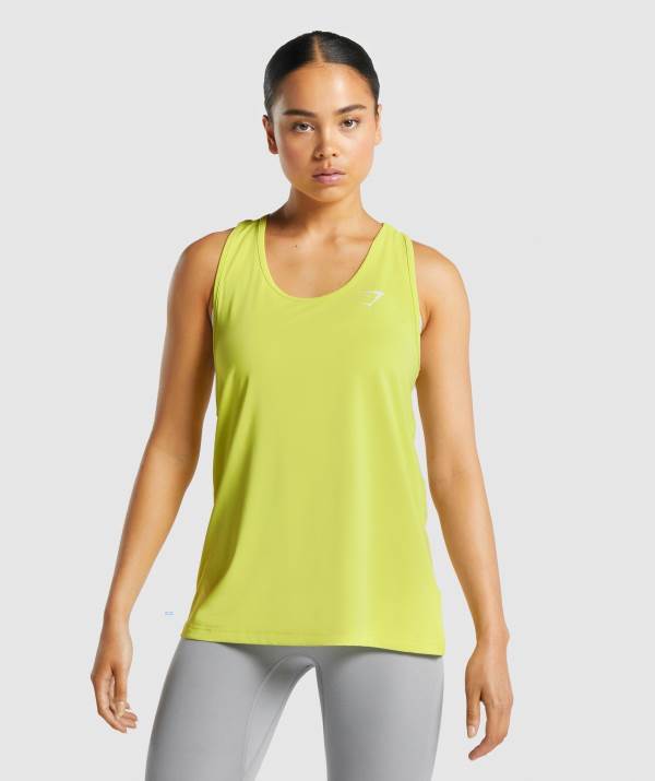 Gymshark Sport Vest Muskelshirt Damen Gelb | 7219FQXSI