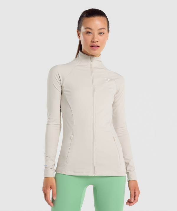 Gymshark Sport Zip Up Jacke Damen Grau | 9270KLXGS