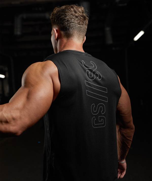 Gymshark Steve Cook Muskelshirt Herren Schwarz | 6547ZSRKI