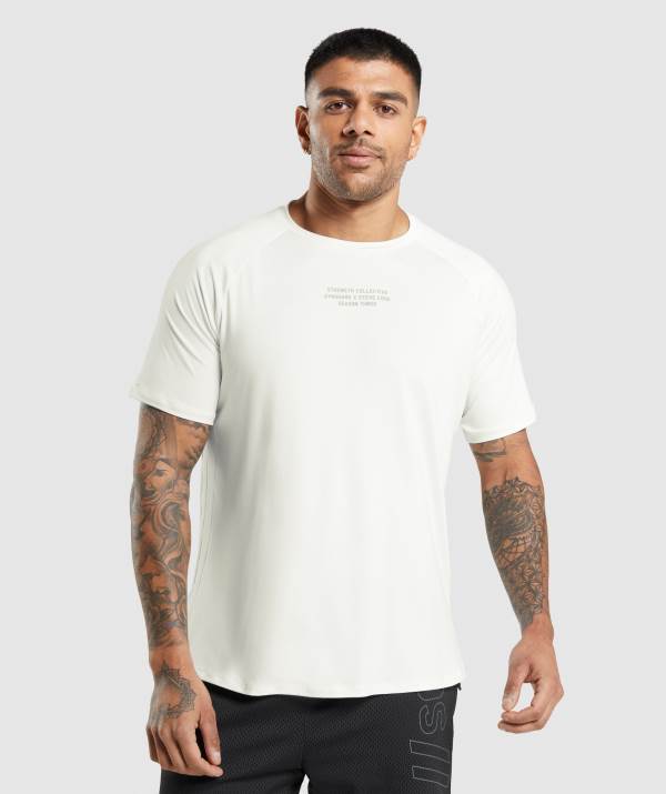 Gymshark Steve Cook T-Shirt Herren Weiß | 8962CERAM