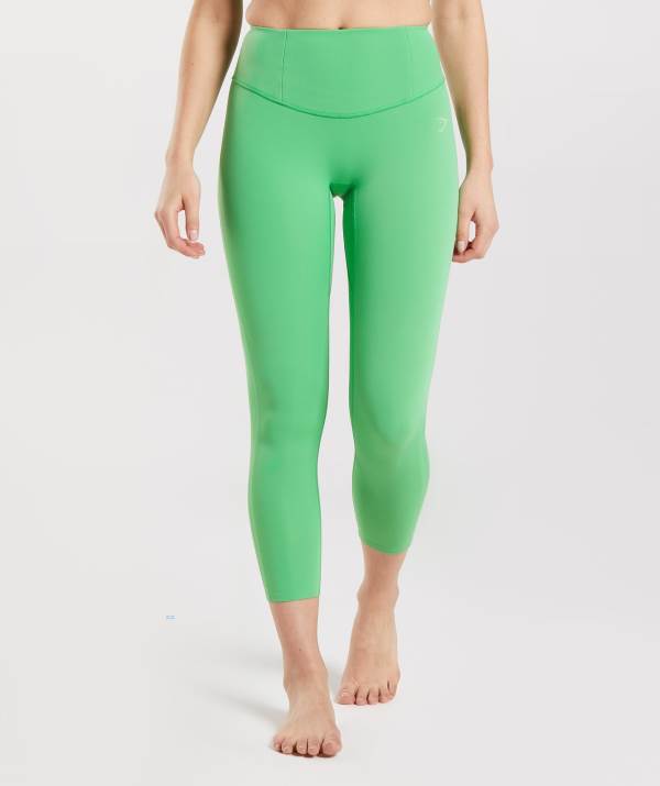 Gymshark Studio 7/8 Leggings Damen Grün | 9605CDISF