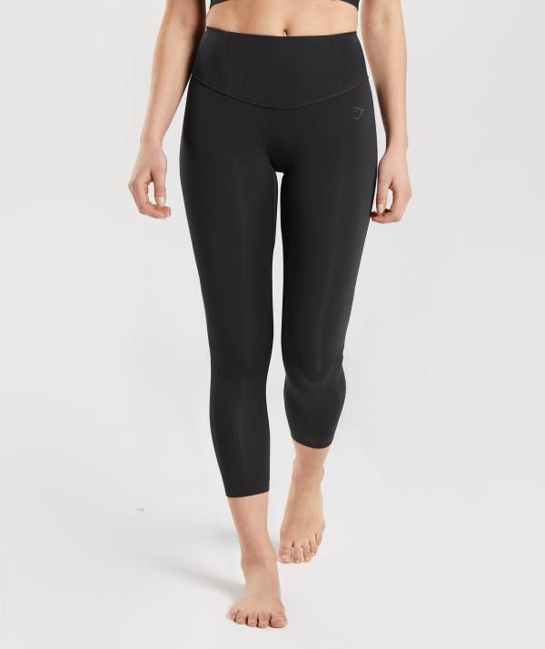 Gymshark Studio 7/8 Leggings Damen Schwarz | 4013JHRTX