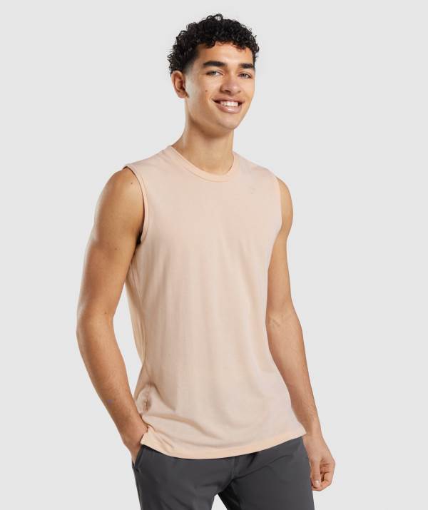 Gymshark Studio Amplify Muskelshirt Herren Lila Rosa | 5031FJDMB