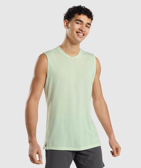 Gymshark Studio Amplify Muskelshirt Herren Braun Grün | 6514XEDGZ