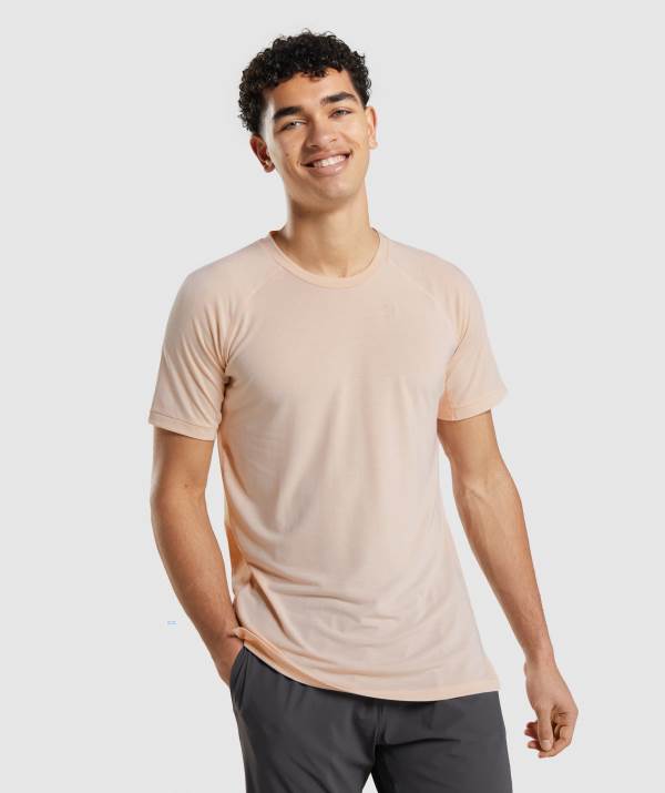 Gymshark Studio Amplify T-Shirt Herren Lila Rosa | 1458PCXWT