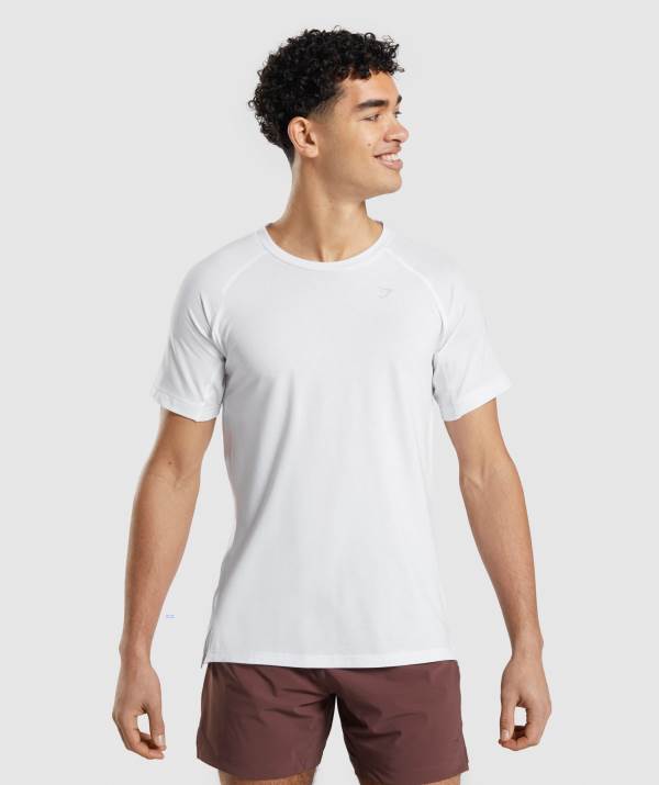 Gymshark Studio Amplify T-Shirt Herren Weiß | 7305XRKJZ