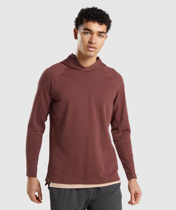 Gymshark Studio Hoodie Herren Rosa Braun | 4027LIAKH