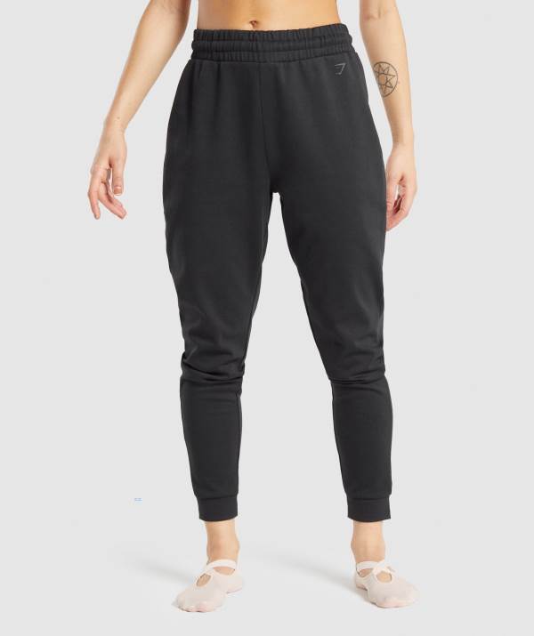 Gymshark Studio Jogginghose Damen Schwarz | 1265HXUAM