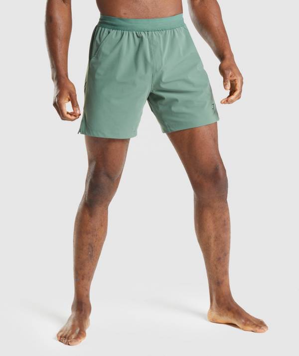 Gymshark Studio Kurze Hose Herren Grün | 5482ZOXJB